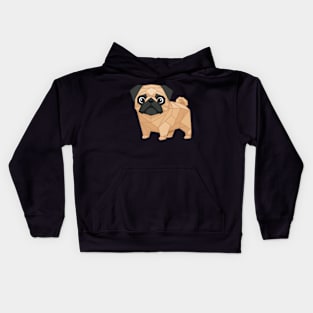 Cute Geometric Pug Kids Hoodie